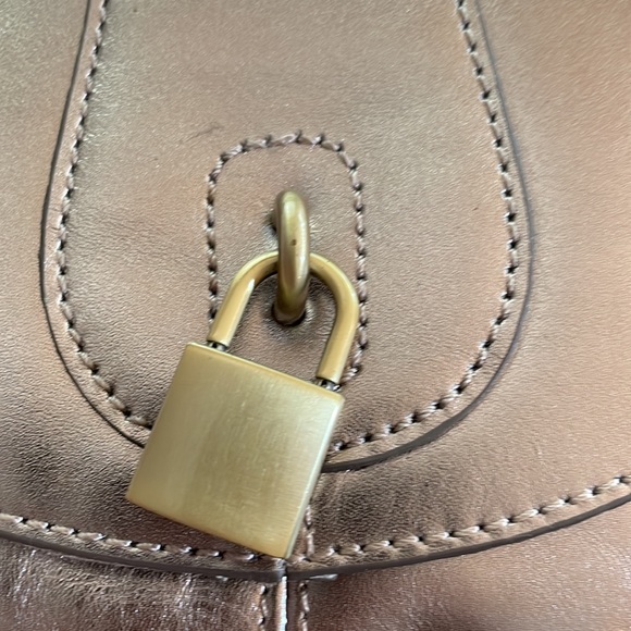 Banana Republic leather metallic cross body purse - Picture 4 of 11